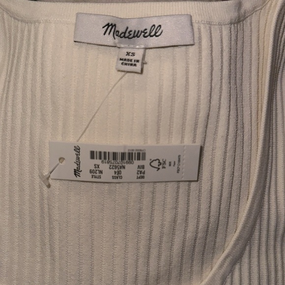 Madewell Crop Sweater Tee new ivory color - Picture 5 of 6